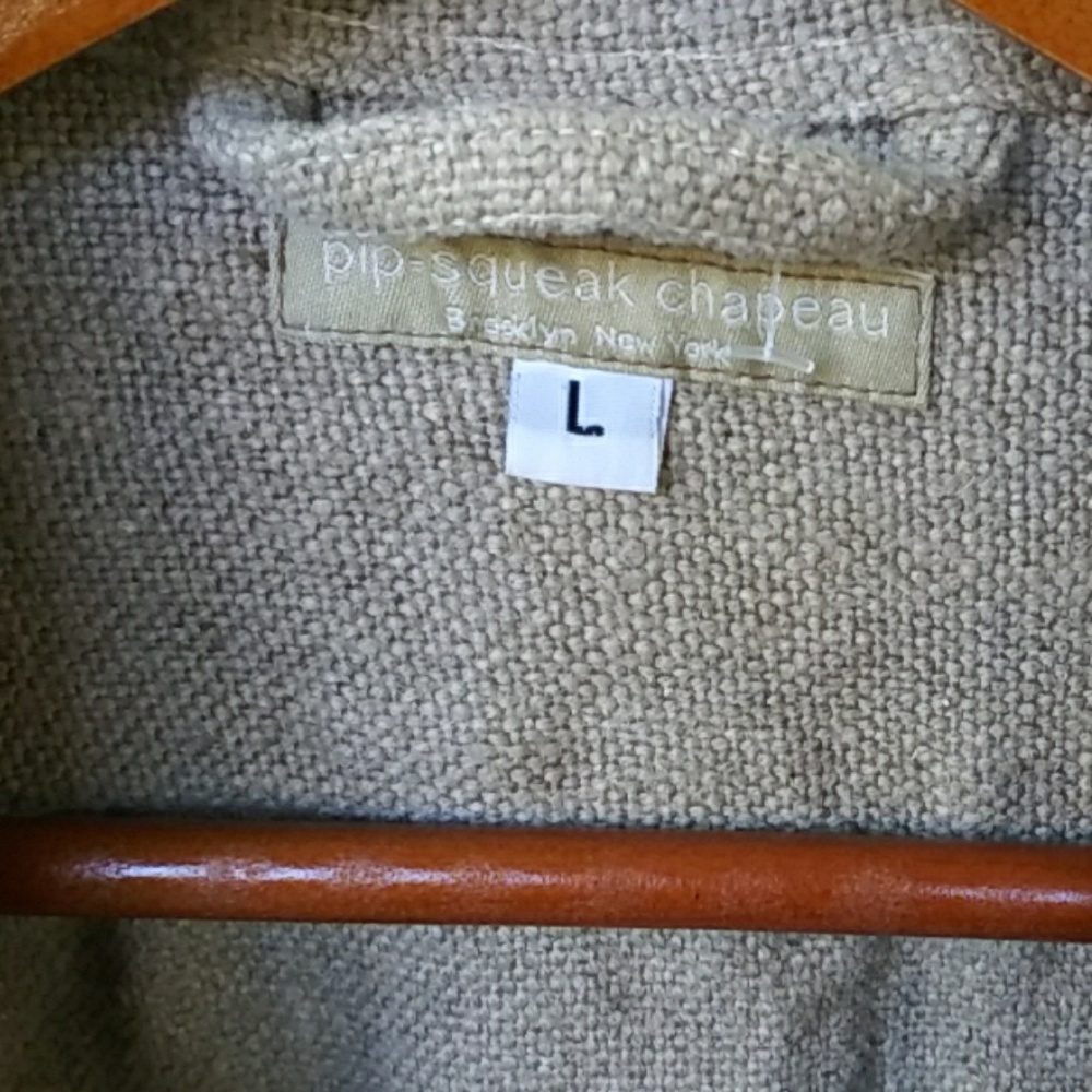 Pip-squeak chapeau sugar raw linen coat - Picture 5 of 12